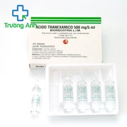 Acido Tranexamico 500mg/5ml Bioindustria - Thuốc phòng và điều trị chảy máu