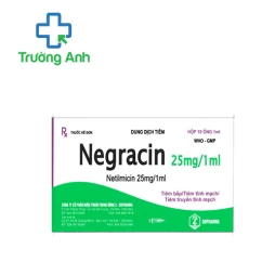Negracin 25mg/1ml Dopharma - Thuốc điều trị nhiễm khuẩn hiệu quả