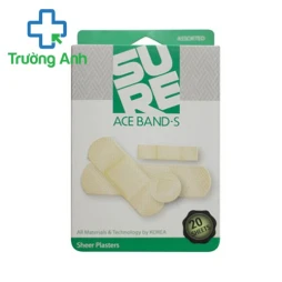 Ace Band-S (Sheer) (4 size) (hộp 20 miếng) Băng dán cá nhân bảo vệ vết thương