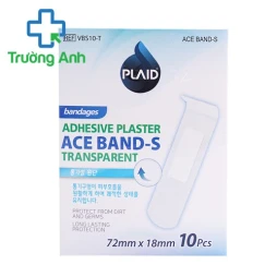 Băng cá nhân Ace Band-S (Transparent) 72mm x 18mm (hộp 10 miếng) trong suốt