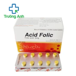 Acid Folic 5mg FT Pharma - Thuốc điều trị thiếu acid folic hiệu quả