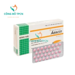 Aescin 20mg - Thuốc điều trị suy tĩnh mạch và trĩ hiệu quả của Mipharmco 