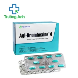 Agi-Bromhexine 4 Agimexpharm (Hộp 30 viên) - Thuốc điều trị viêm phế quản