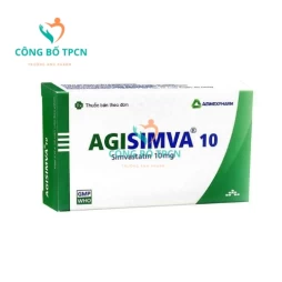 Agisimva 10 Agimexpharm - Thuốc điều trị tăng cholesterol máu