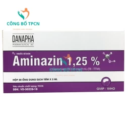 Aminazin 1,25% Danapha - Thuốc điều trị rối loạn tâm thần hiệu quả