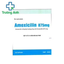 Amoxicilin 875mg - Thuốc điều trị bệnh nhiễm khuẩn của Hataphar