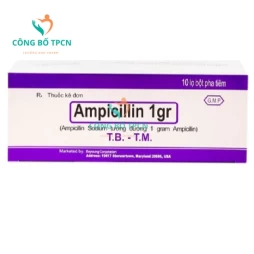 Ampicillin 1gr Mỹ - Thuốc điều trị các bệnh nhiễm khuẩn thông thường hiệu quả