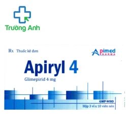 Apiryl 4 Apimed - Thuốc điều trị đái tháo đường tuýp 2 hiệu quả