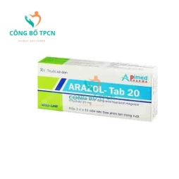 Arazol - Tab 20 - Thuốc điều trị trào ngược dạ dày thực quản của Apimed