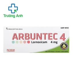 Arbuntec 4 Medisun - Thuốc giảm đau chống viêm xương khớp