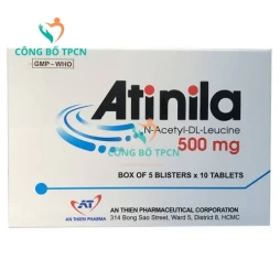 Atinila 500mg An Thien Pharma - Thuốc điều trị chóng mặt hiệu quả