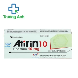 Atirin 10mg - Thuốc điều trị viêm mũi dị ứng hiệu quả của An Thiên