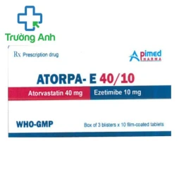 Atorpa- E 40/10 - Thuốc điều trị tăng cholesterol máu hiệu quả