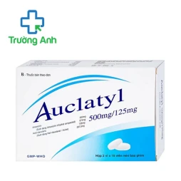 Auclatyl 500/125mg Tipharco - Thuốc điều trị nhiễm khuẩn hiệu quả