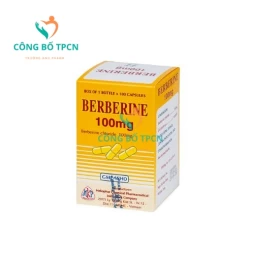 Berberine 100mg Mekophar - Thuốc điều trị viêm ruột, tiêu chảy hiệu quả