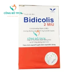 Bidicolis 2 MIU Bidiphar - Thuốc điều trị nhiễm khuẩn hiệu quả