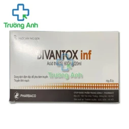 Bivantox inf 600mg/20ml Pharbaco - Thuốc điều trị rối loạn cảm giác hiệu quả