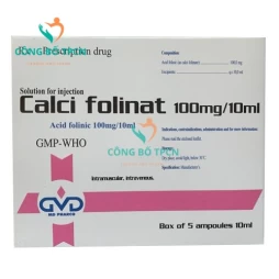 Calci folinat 100mg/10ml MD Pharco - Thuốc điều trị ngộ độc (1 ống)