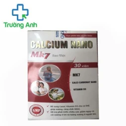 Calcium Nano MK7 Sao Việt - Giúp xương, răng chắc khỏe