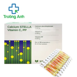 Calcium Stella Vitamin C, PP 5ml - Hỗ trợ điều trị loãng xương hiệu quả