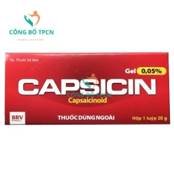 Capsicin gel 0,05% - Điều trị viêm xương khớp hiệu quả của BV Pharm