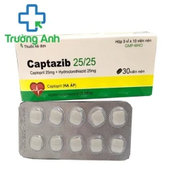 Captazib 25/25 - Thuốc điều trị tăng huyết áp của Tipharco