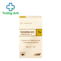 Cedolcef 1g Pymepharco - Thuốc điều trị nhiễm khuẩn hiệu quả