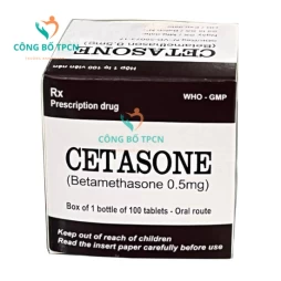 Cetasone 0,5mg Pharbaco - Thuốc glucocorticoid điều trị các bệnh