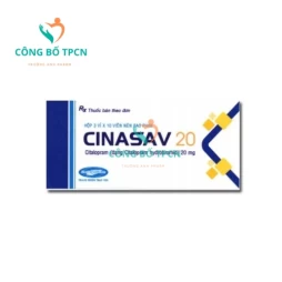 Cinasav 20 Savipharm - Thuốc điều trị bệnh trầm cảm hiệu quả