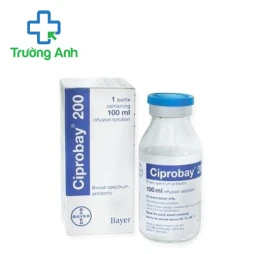 Ciprobay IV Inj 200mg 100ml Bayer - Thuốc điều trị nhiễm khuẩn hiệu quả