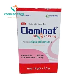 Claminat 500mg/125mg Imexpharm - Thuốc điều trị viêm xoang