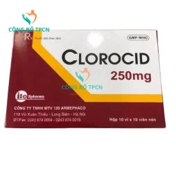 Clorocid 250 mg TW1 - Thuốc kháng sinh trị bệnh hiệu quả