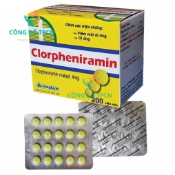 Clorpheniramin 4mg Vacopharm - Thuốc điều trị dị ứng hiệu quả