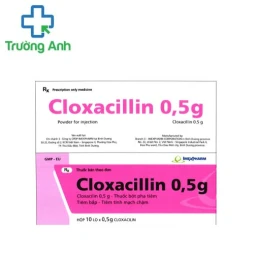 Cloxacillin 0,5g Imexpharm (tiêm) - Điều trị nhiễm khuẩn da