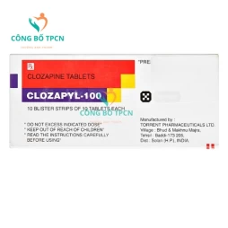 Clozapyl 100 - Thuốc điều trị bệnh nhân tâm thần phân liệt hiệu quả
