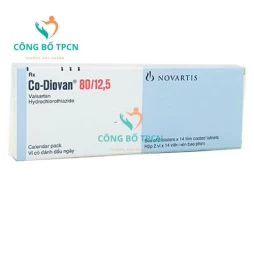 Co-diovan 80/12.5 - Thuốc điều trị huyết áp cao hiệu quả của Italy