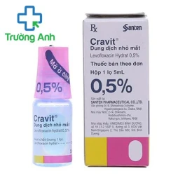 Cravit 0.5% 5ml - huốc điều trị nhiễm khuẩn mắt hiệu quả của Nhật Bản