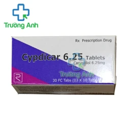 Cypdicar 6.25 - Thuốc điều trị cao huyết áp, suy tim của Remedica