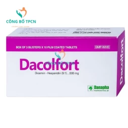 Dacolfort Danapha - Thuốc điều trị bệnh suy tĩnh mạch, bệnh trĩ