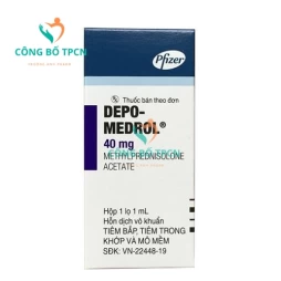 Depo Medrol 40mg - Thuốc điều trị viêm xương khớp hiệu quả