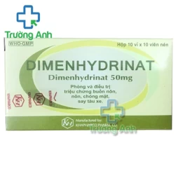 Dimenhydrinat Khapharco - Thuốc phòng và điều trị buồn nôn, nôn