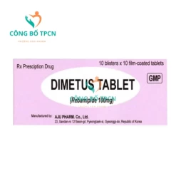 Dimetus 100mg Aju - Thuốc điều trị loét dạ dày hiệu quả