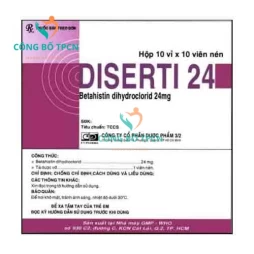 Diserti 24 FT Pharma - Thuốc điều trị hội chứng Ménière hiệu quả