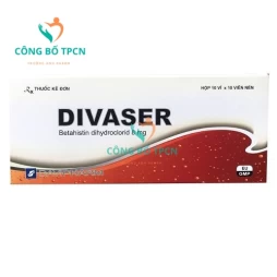 Divaser 8mg - Thuốc điều trị bệnh chóng mặt, nhức đầu, ù tai của Davipharm