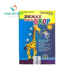 DKMAX Gold Drop - Bổ sung vitamin D3, K2 và DHA cho cho thể