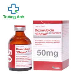 Doxorubicin “Ebewe” 50mg/25ml - Thuốc điều trị các khối u hiệu quả