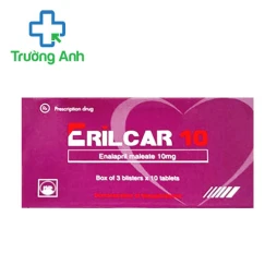 Erilcar 10 Pymepharco - Thuốc điều trị tăng huyết áp hiệu quả