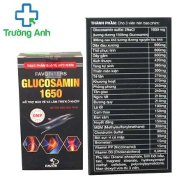 Favoriters Glucosamin 1650 - Giúp tạo chất nhờn, giảm hao mòn sụn