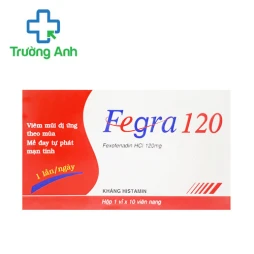 Fegra 120mg Pymepharco - Thuốc điều trị viêm mũi dị ứng hiệu quả