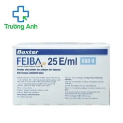 Feiba 25E/ml 500IU Baxter - Thuốc điều trị chảy máu hiệu quả